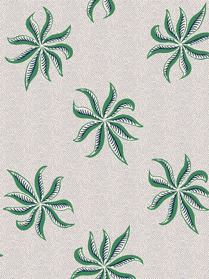 'Dot Frisée' Wallpaper by Clare V. - Fern Parchment