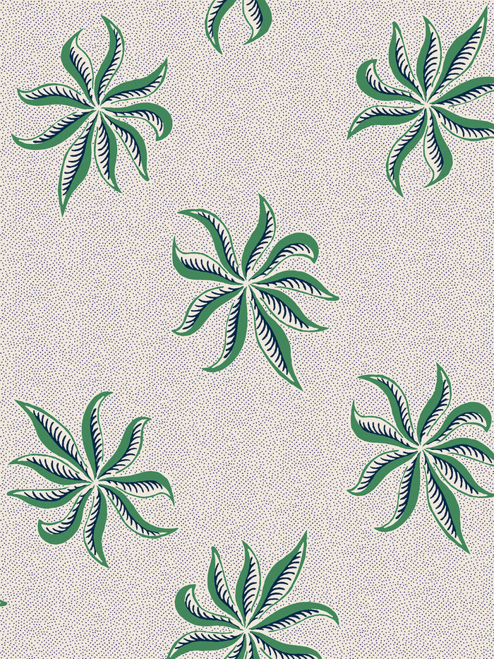 'Dot Frisée' Wallpaper by Clare V. - Fern Parchment