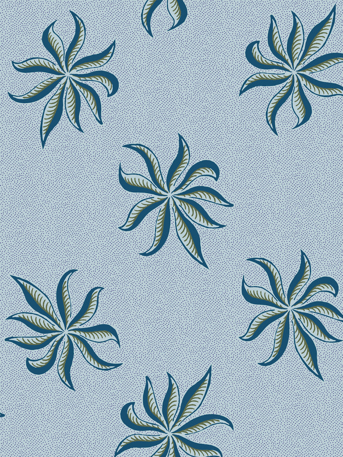 'Dot Frisée' Wallpaper by Clare V. - Powder Olive