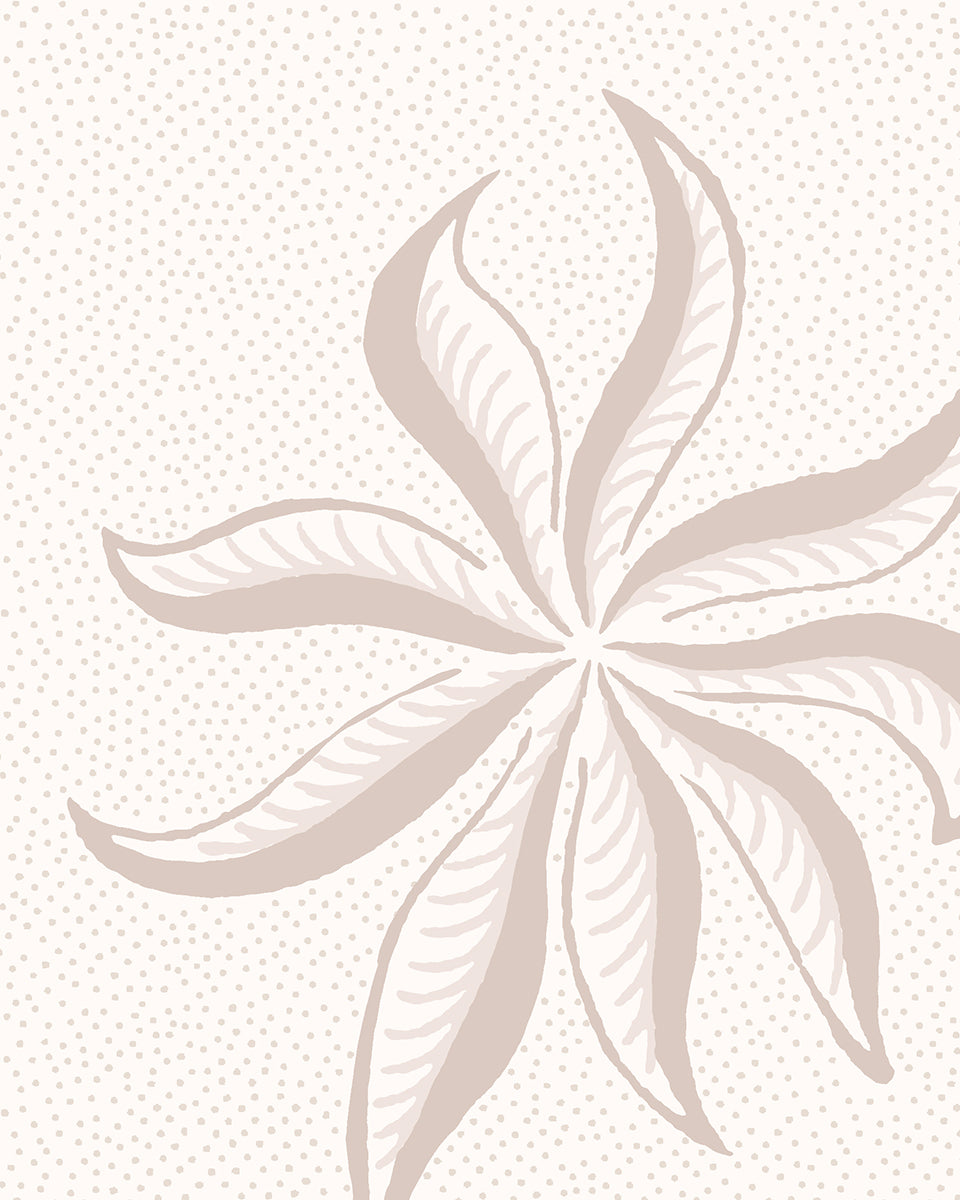 'Dot Frisée' Wallpaper by Clare V. - Cream Bisque