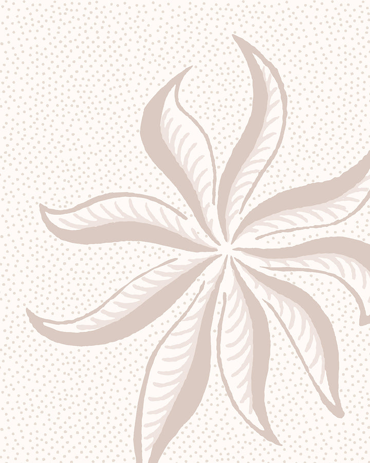 'Dot Frisée' Wallpaper by Clare V. - Cream Bisque
