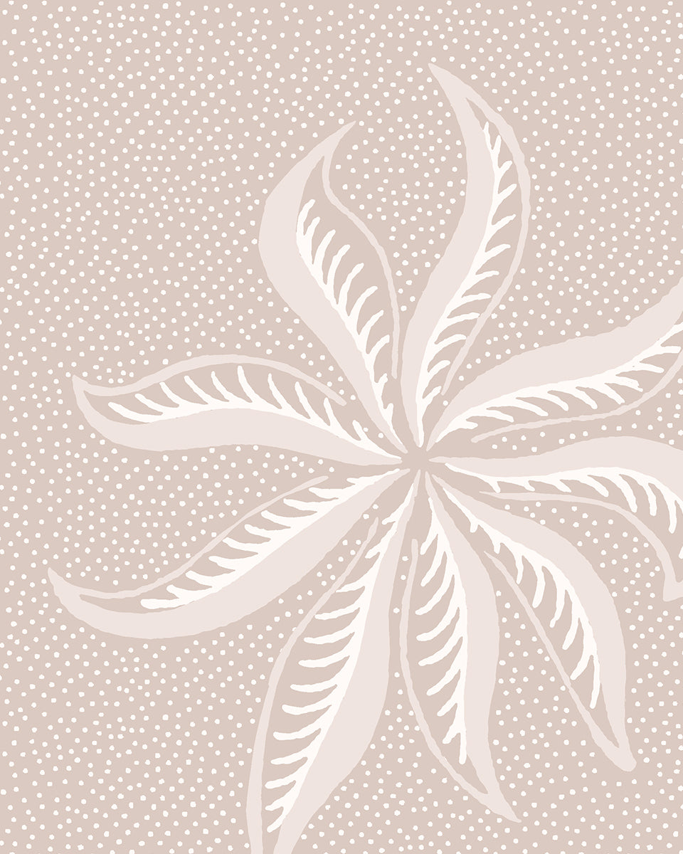 'Dot Frisée' Wallpaper by Clare V. - Dove Cream