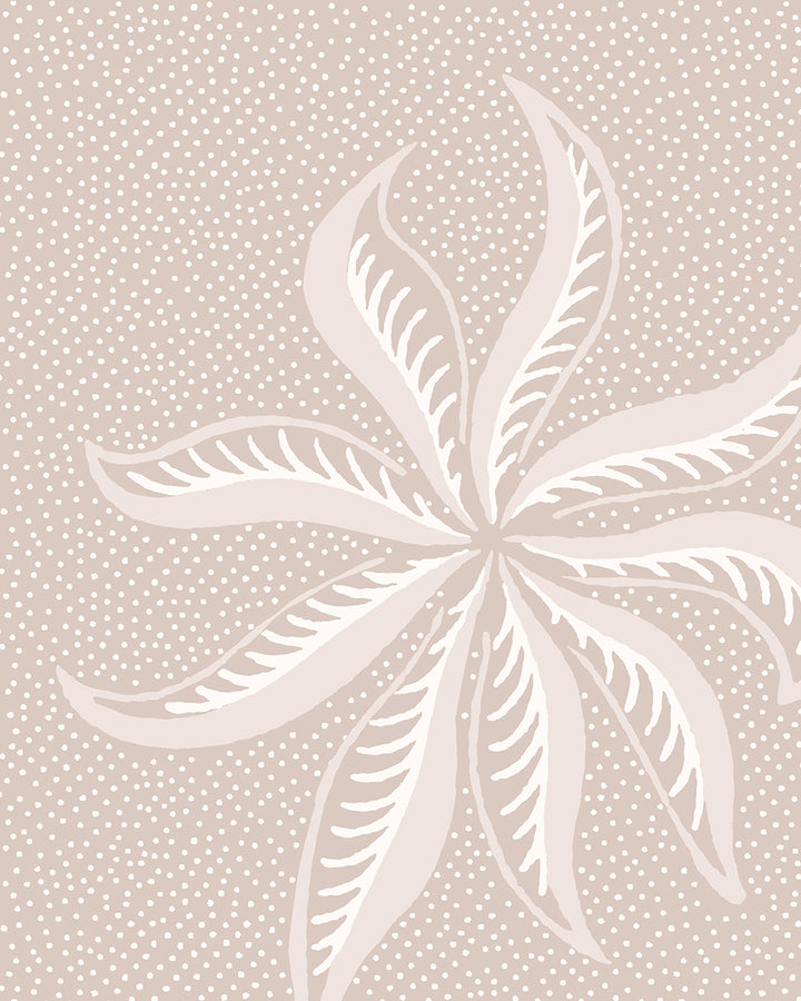'Dot Frisée' Wallpaper by Clare V. - Dove Cream