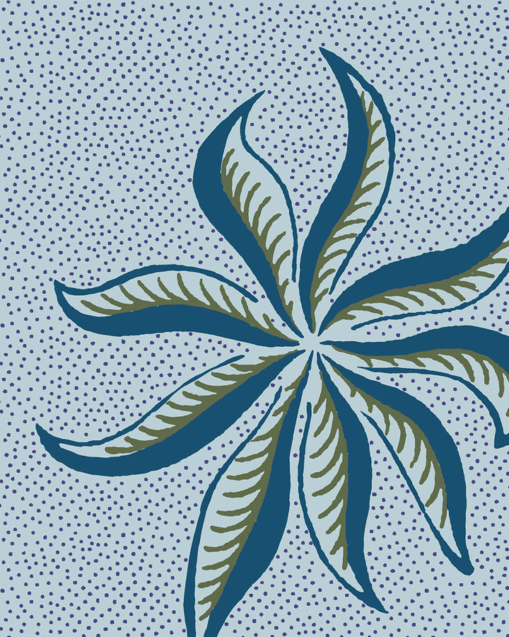 'Dot Frisée' Wallpaper by Clare V. - Powder Olive