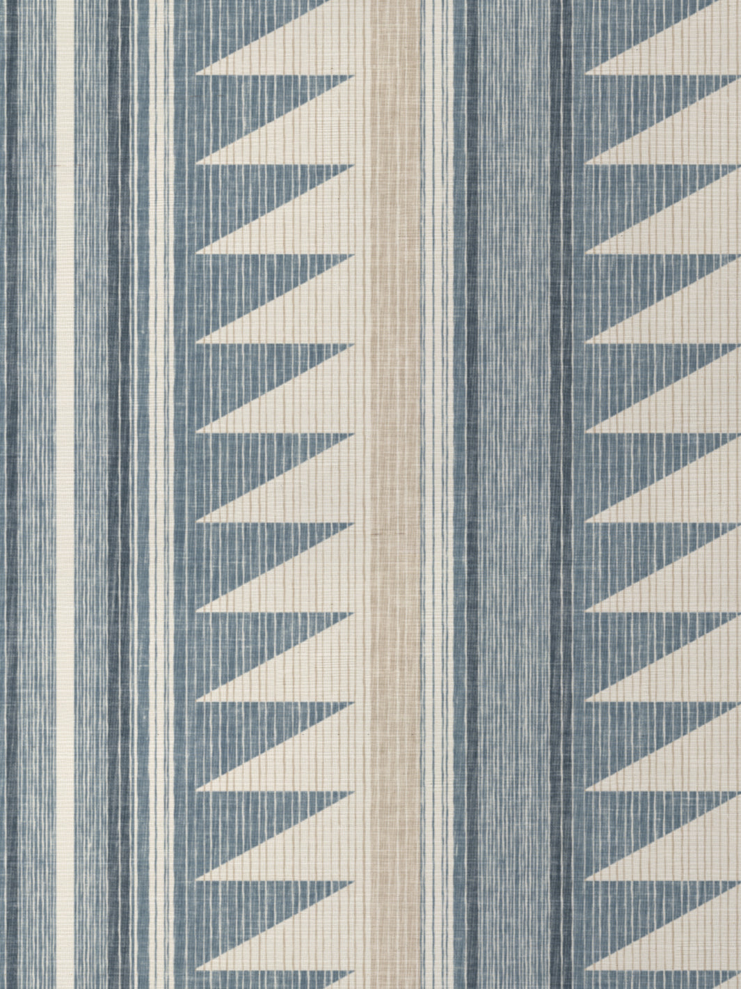 'Edwin Stripe' Grasscloth Wallpaper by Nathan Turner - Blue Taupe