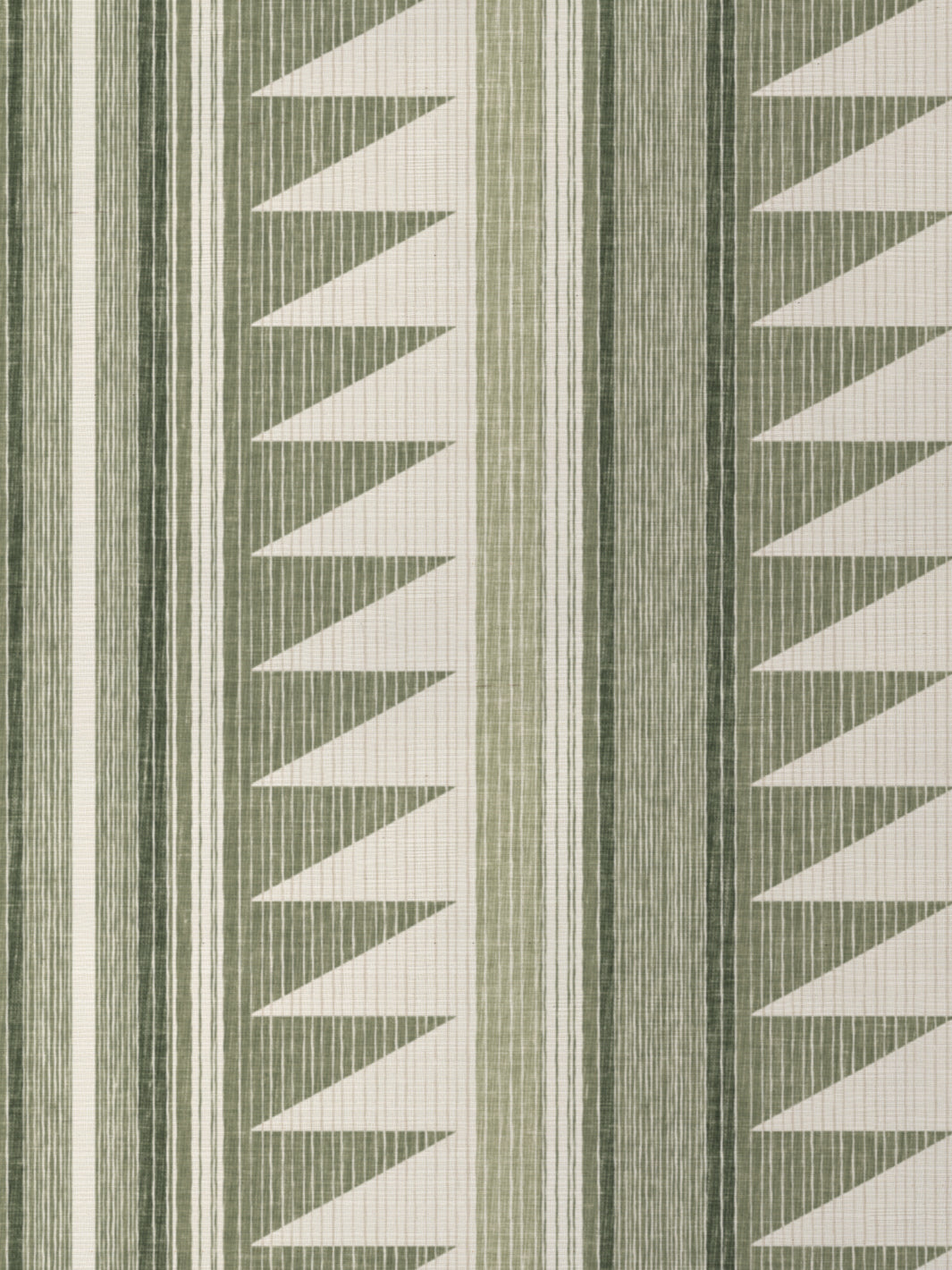'Edwin Stripe' Grasscloth Wallpaper by Nathan Turner - Green
