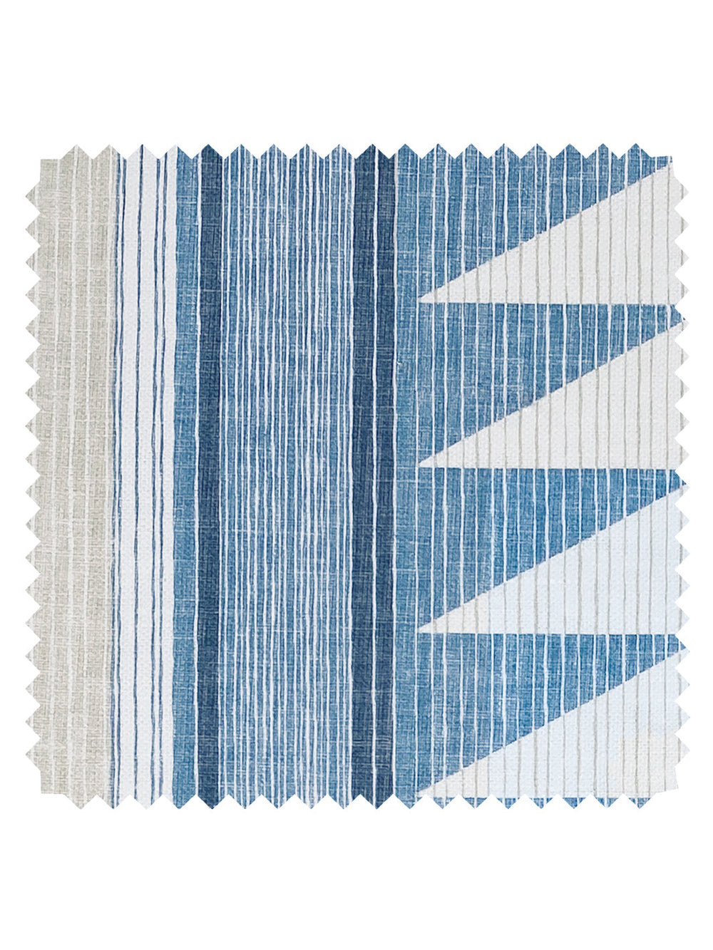 edwin stripe linen fabric by nathan turner blue taupe