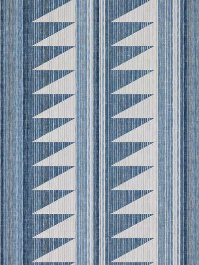 edwin stripe linen fabric by nathan turner blue