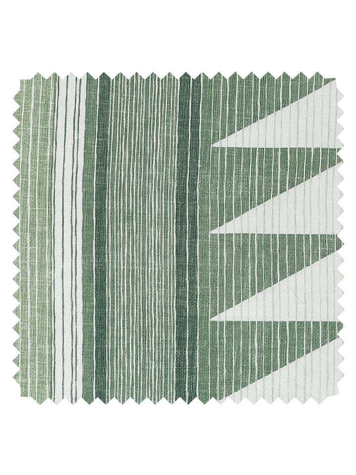 edwin stripe linen fabric by nathan turner green