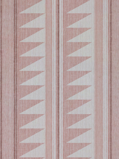 'Edwin Stripe' Linen Fabric by Nathan Turner - Pink