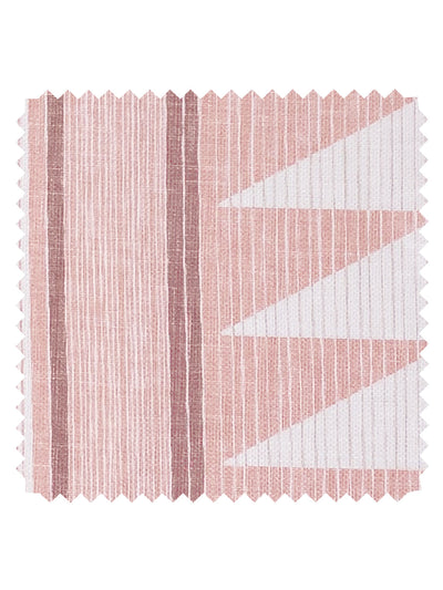 'Edwin Stripe' Linen Fabric by Nathan Turner - Pink