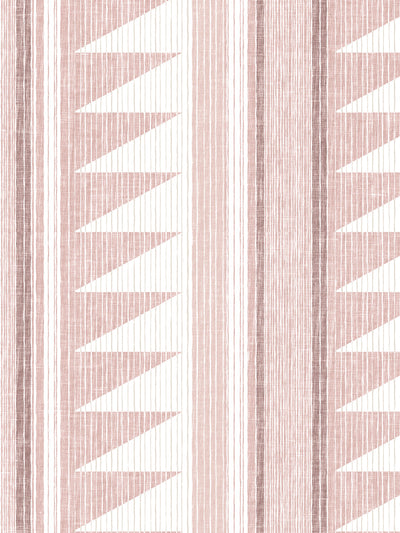 'Edwin Stripe' Wallpaper by Nathan Turner - Pink