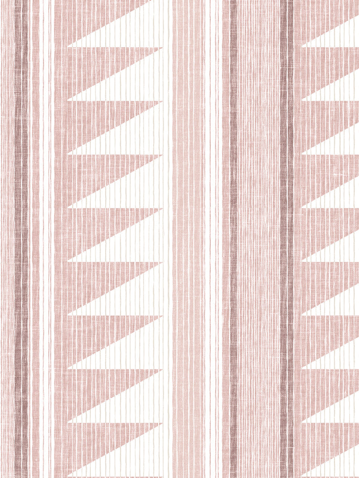 'Edwin Stripe' Wallpaper by Nathan Turner - Pink