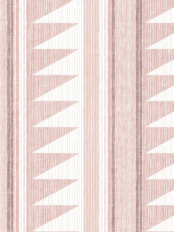 'Edwin Stripe' Wallpaper by Nathan Turner - Pink