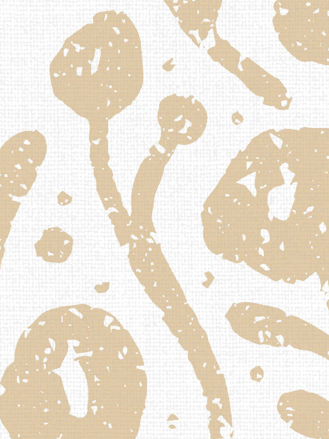 'Eleanor' Linen Fabric by Sugar Paper - Honeycomb on White