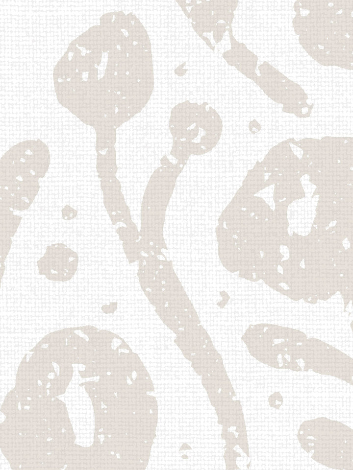 eleanor linen fabric by sugar paper khaki on white