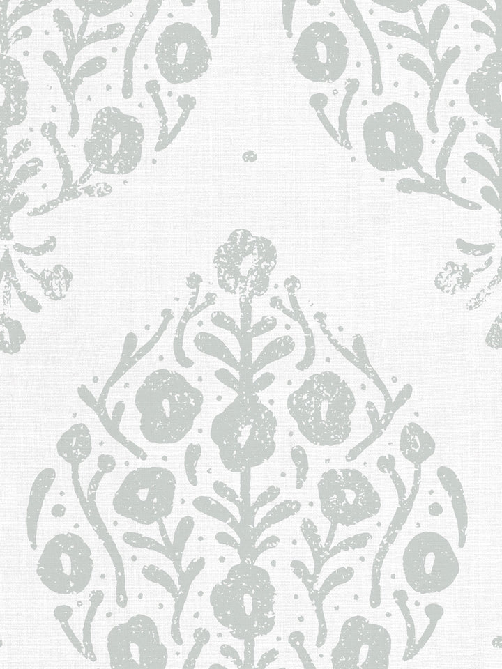 eleanor linen fabric by sugar paper silver sage on white