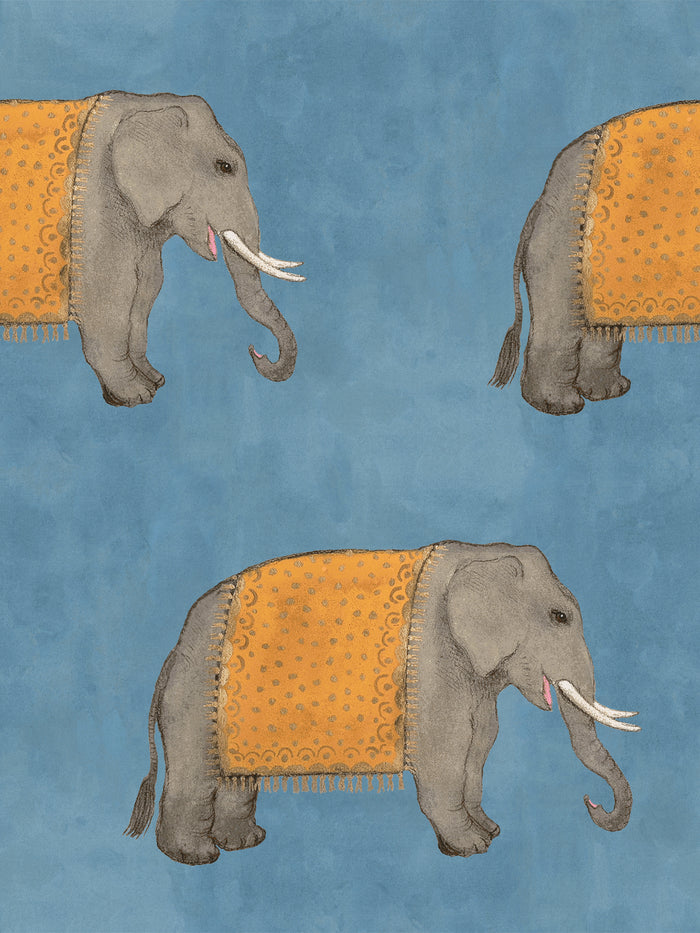 'Elephant' Wallpaper by Mary Maguire - Cadet