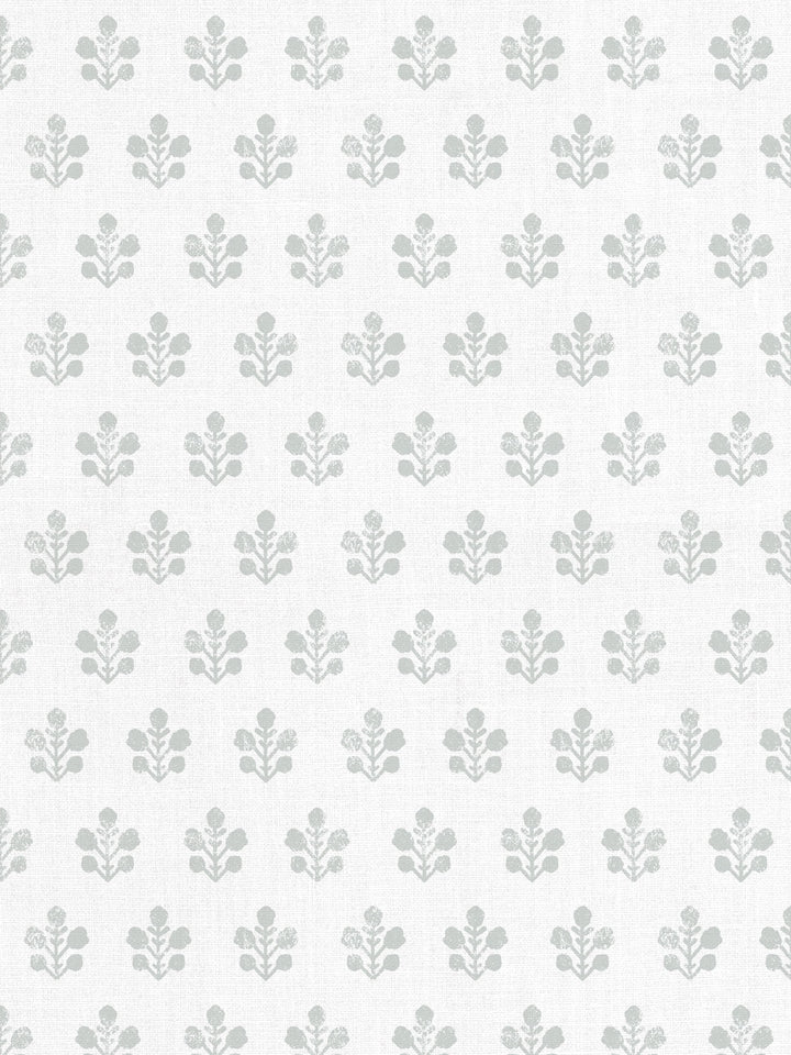 ensley linen fabric by sugar paper silver sage on white