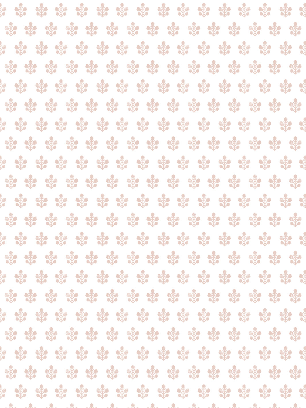 'Ensley Petite (White Ground)' Wallpaper by Sugar Paper - Rose