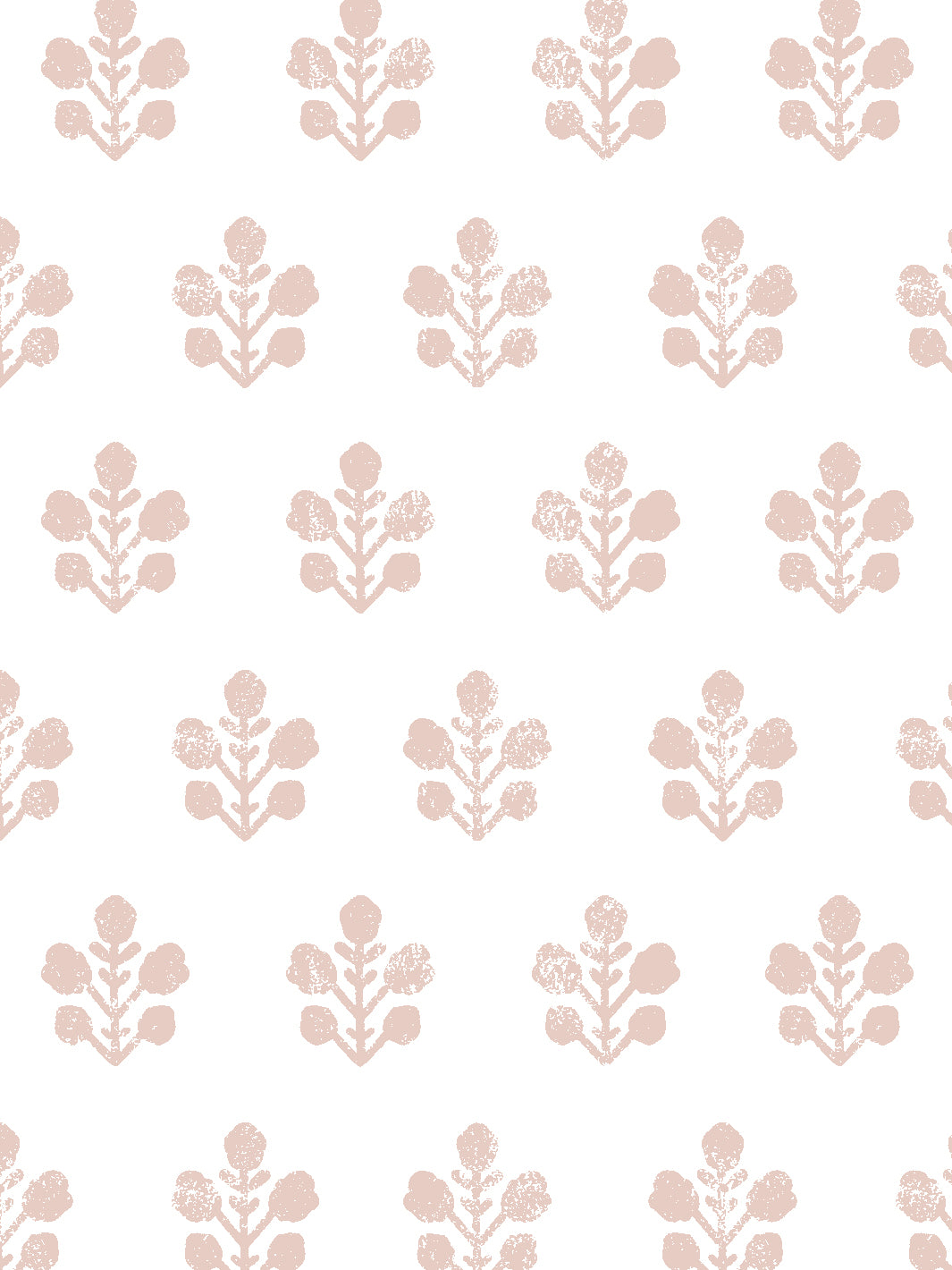 'Ensley Petite (White Ground)' Wallpaper by Sugar Paper - Rose