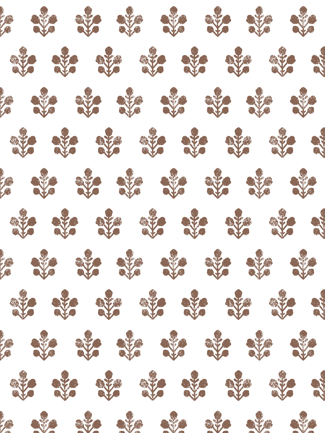 'Ensley (White Ground)' Wallpaper by Sugar Paper - Chocolate