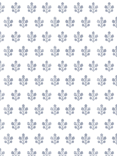 'Ensley (White Ground)' Wallpaper by Sugar Paper - Slate