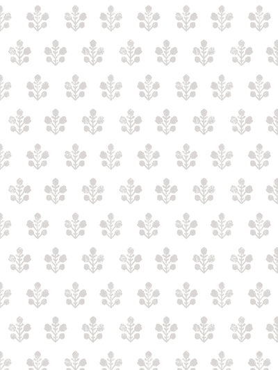 'Ensley (White Ground)' Wallpaper by Sugar Paper - Stone