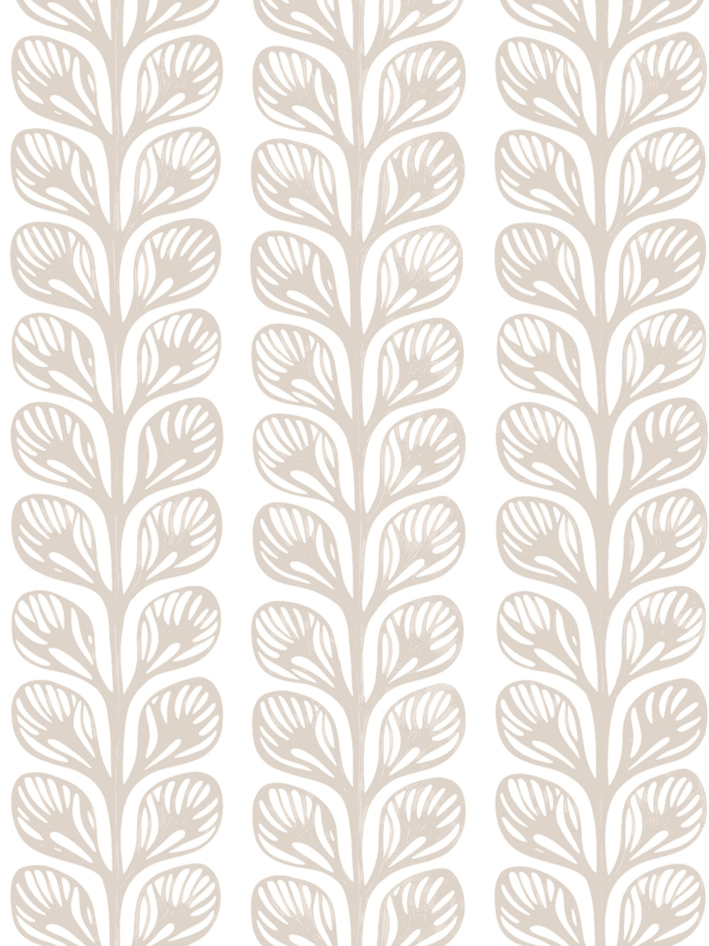 'Evergreen Stripe' Grasscloth Wallpaper by Wallshoppe - Almond - Design