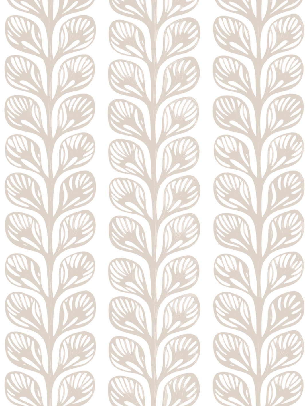 'Evergreen Stripe' Grasscloth Wallpaper by Wallshoppe - Almond - Design