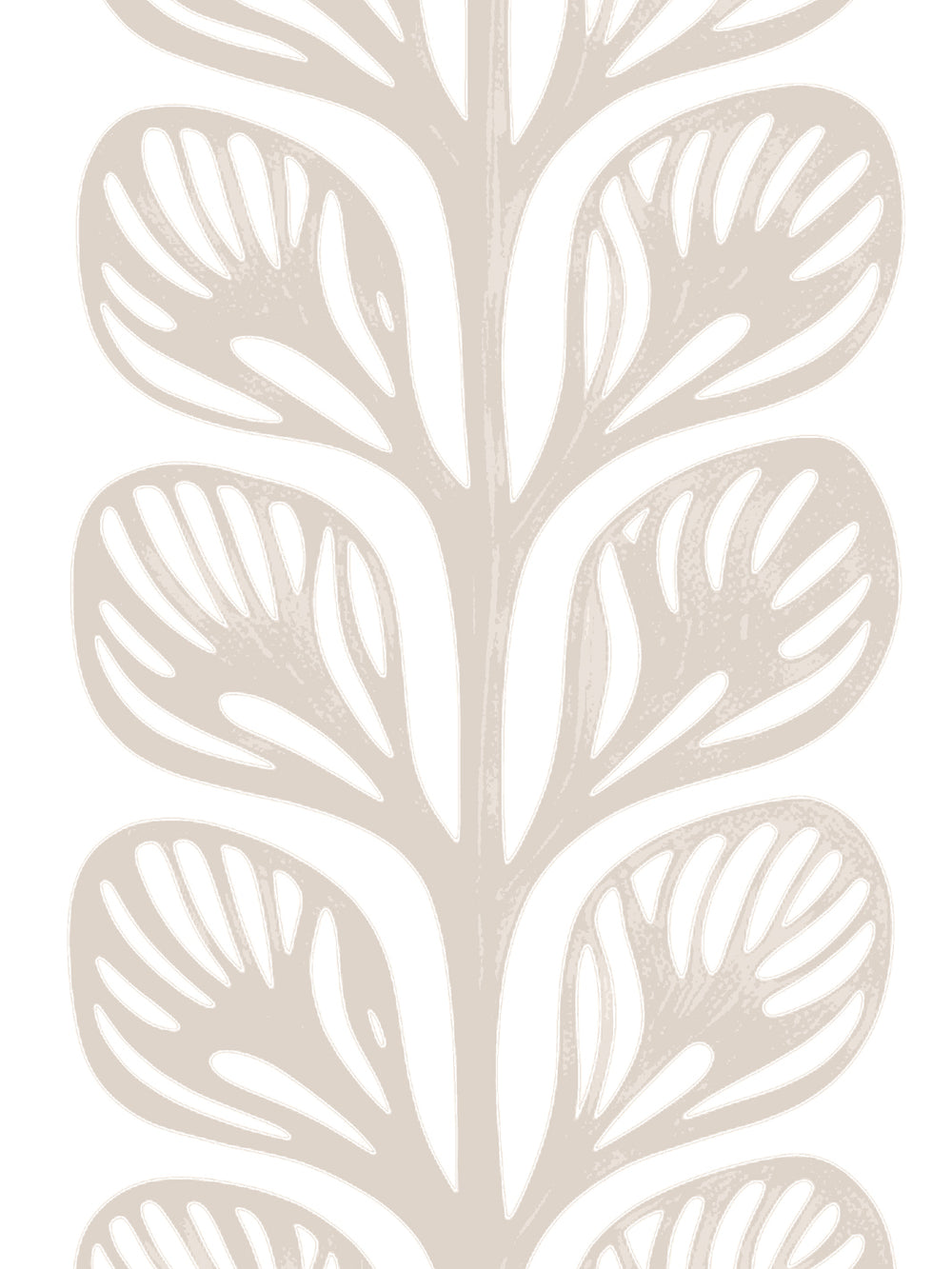 'Evergreen Stripe' Grasscloth Wallpaper by Wallshoppe - Almond - Detail