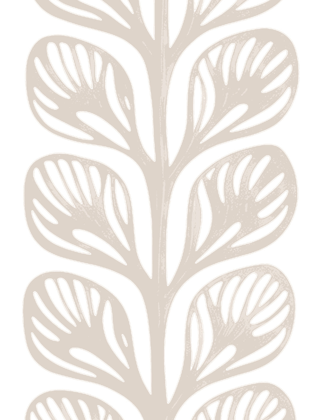 'Evergreen Stripe' Grasscloth Wallpaper by Wallshoppe - Almond - Detail