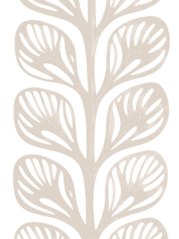 'Evergreen Stripe' Grasscloth Wallpaper by Wallshoppe - Almond - Detail