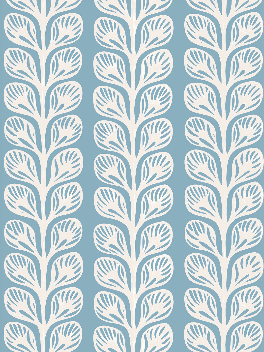 'Evergreen Stripe' Grasscloth Wallpaper by Wallshoppe - Azure Cream - Design