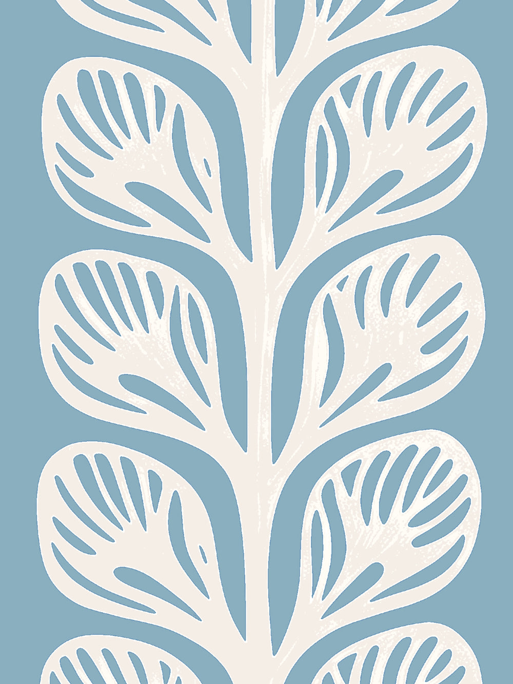 'Evergreen Stripe' Grasscloth Wallpaper by Wallshoppe - Azure Cream - Detail
