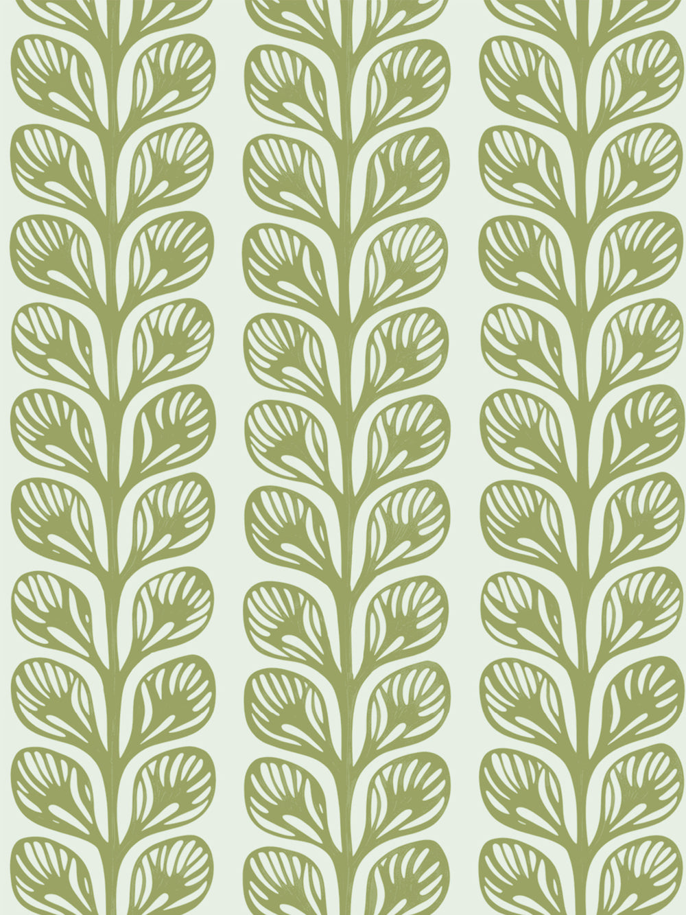 'Evergreen Stripe' Grasscloth Wallpaper by Wallshoppe - Olive - Design