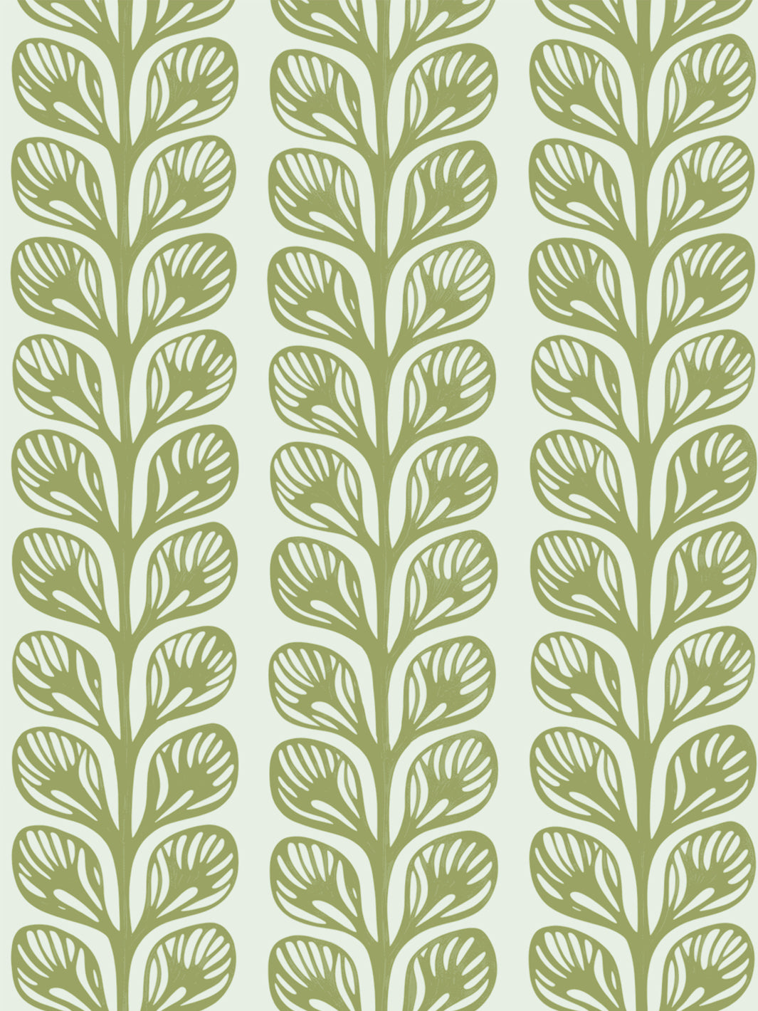 'Evergreen Stripe' Grasscloth Wallpaper by Wallshoppe - Olive - Design