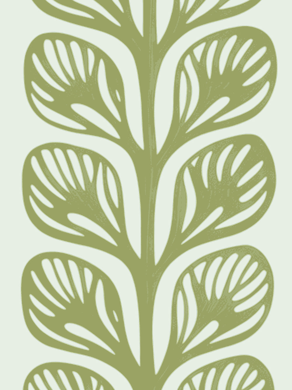 'Evergreen Stripe' Grasscloth Wallpaper by Wallshoppe - Olive - Detail