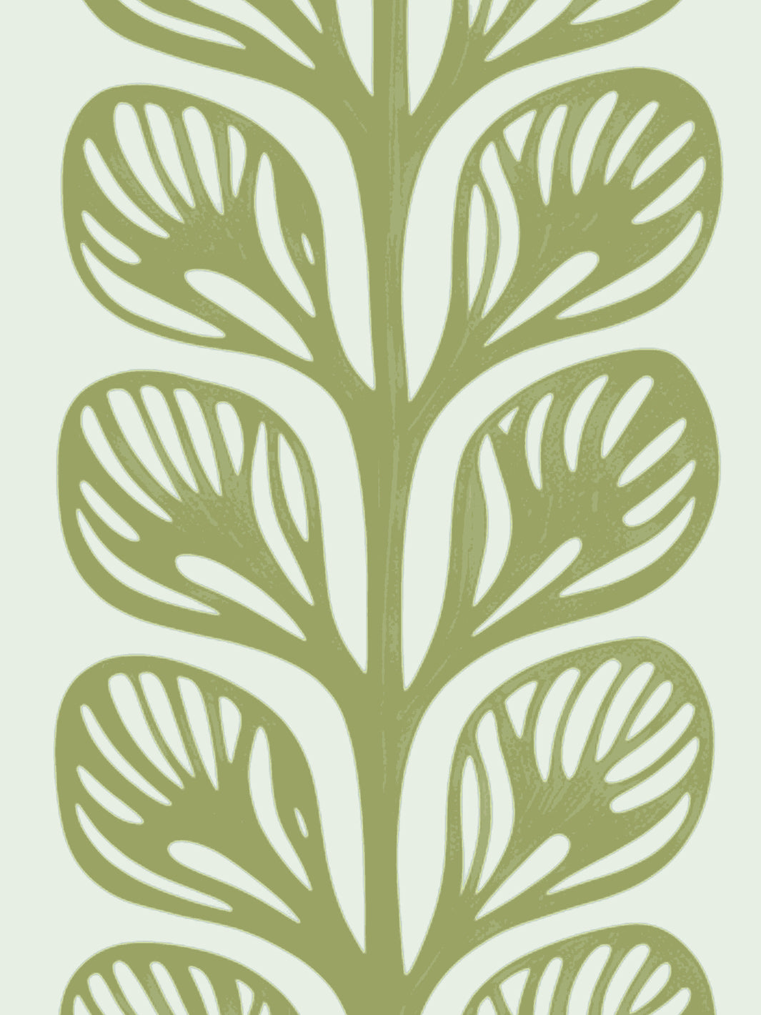 'Evergreen Stripe' Grasscloth Wallpaper by Wallshoppe - Olive - Detail