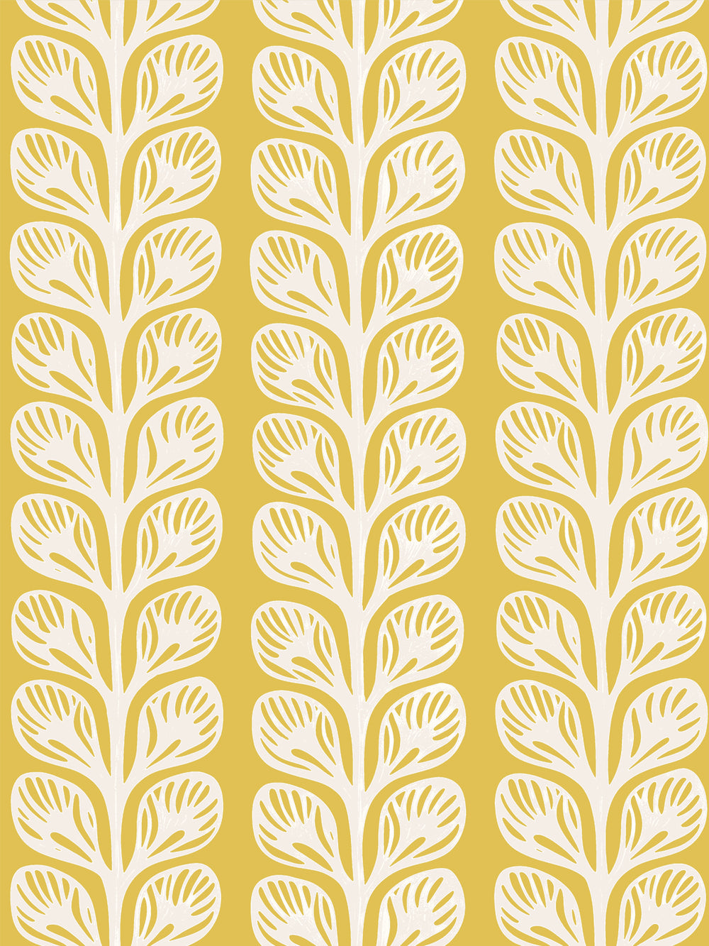 'Evergreen Stripe' Grasscloth Wallpaper by Wallshoppe - Saffron Cream - Design