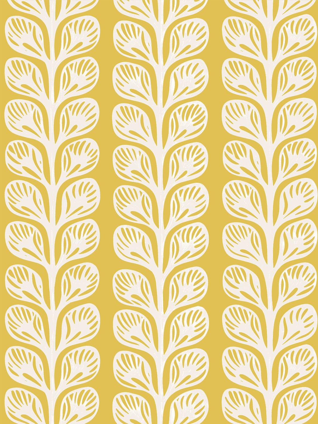 'Evergreen Stripe' Grasscloth Wallpaper by Wallshoppe - Saffron Cream - Design