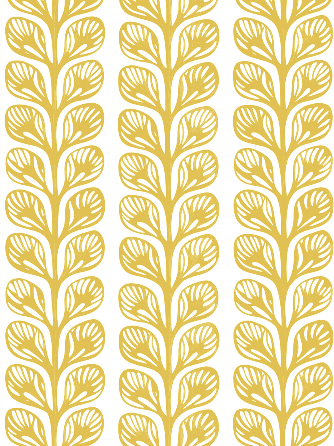 'Evergreen Stripe' Grasscloth Wallpaper by Wallshoppe - Saffron - Design