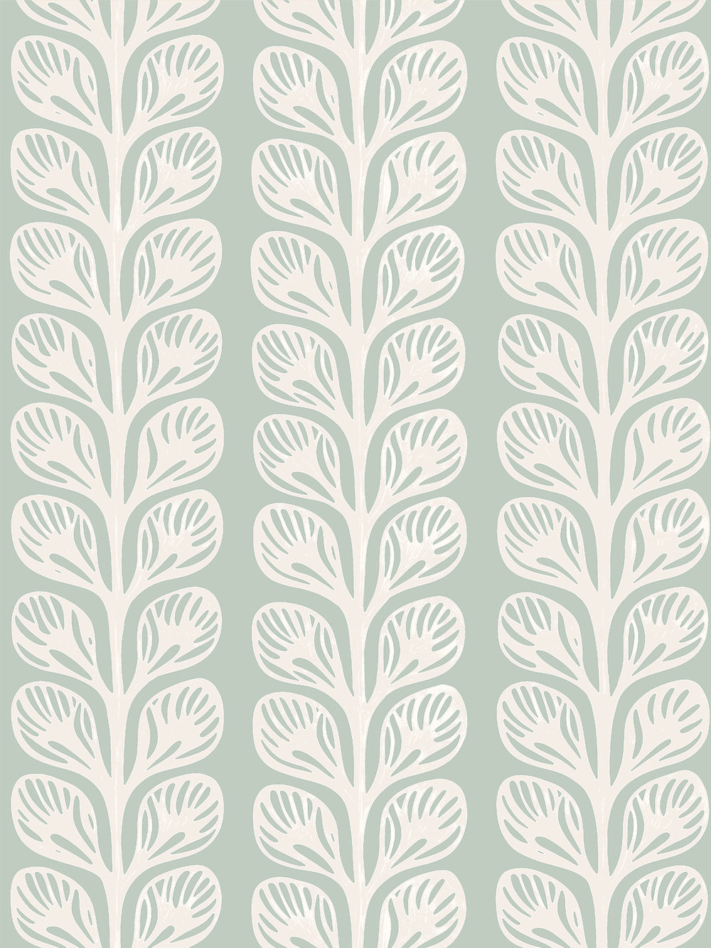 'Evergreen Stripe' Grasscloth Wallpaper by Wallshoppe - Sage Cream - Design