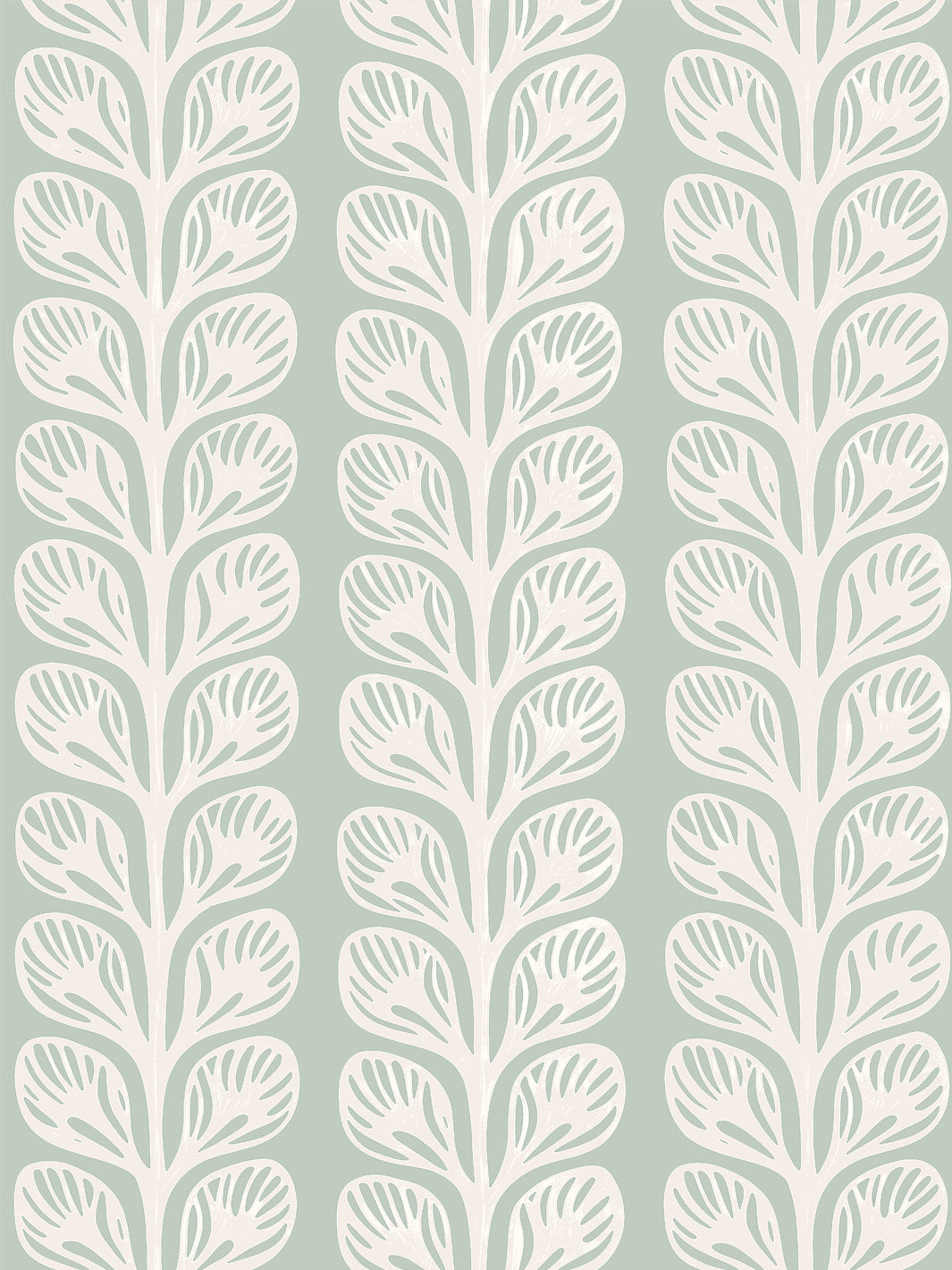 'Evergreen Stripe' Grasscloth Wallpaper by Wallshoppe - Sage Cream - Design