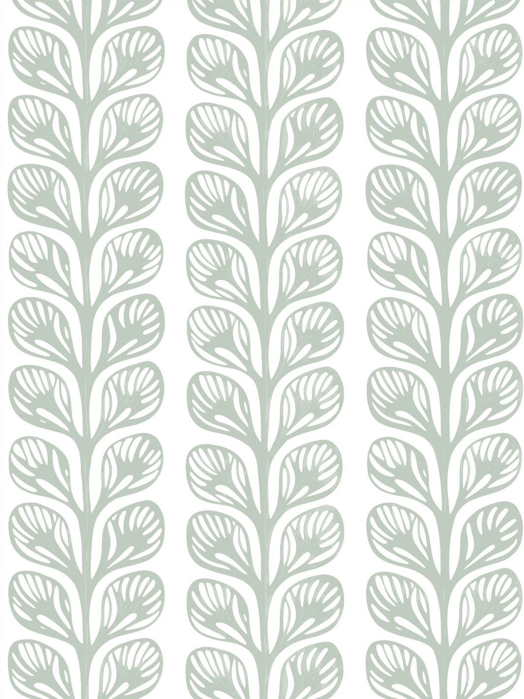 'Evergreen Stripe' Grasscloth Wallpaper by Wallshoppe - Sage - Design