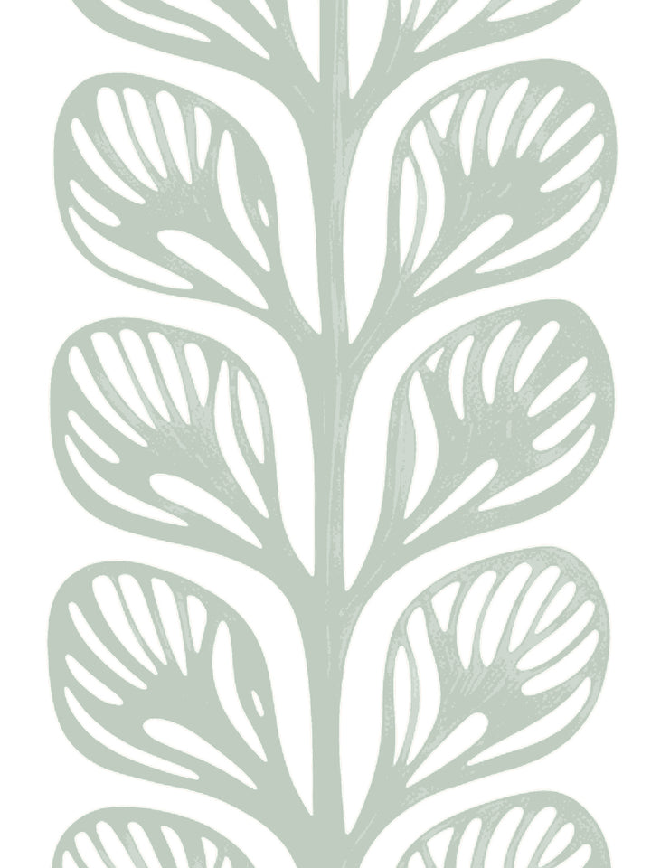 'Evergreen Stripe' Grasscloth Wallpaper by Wallshoppe - Sage - Detail