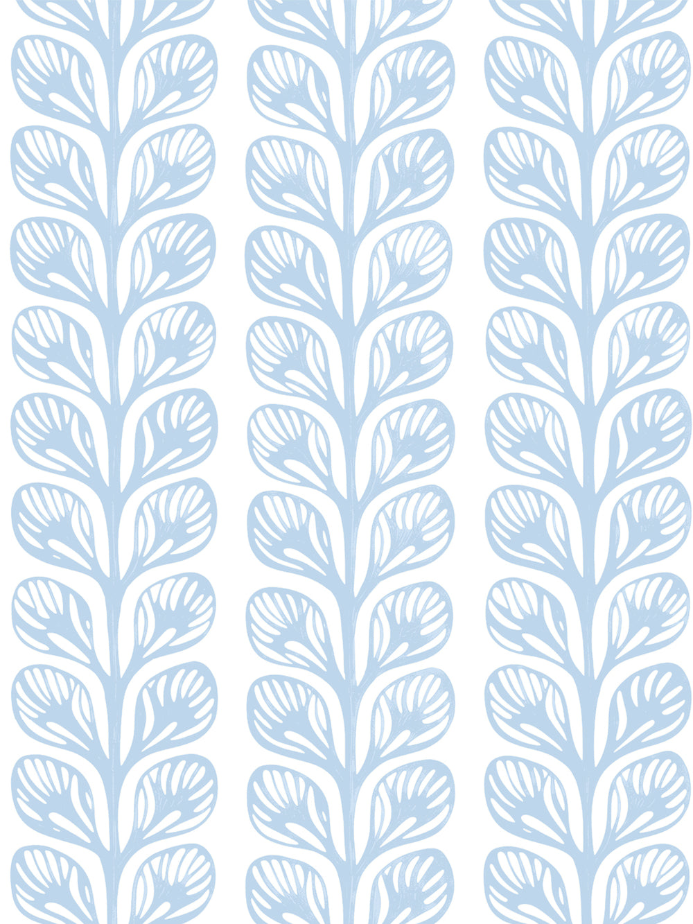 'Evergreen Stripe' Grasscloth Wallpaper by Wallshoppe - Sky - Design