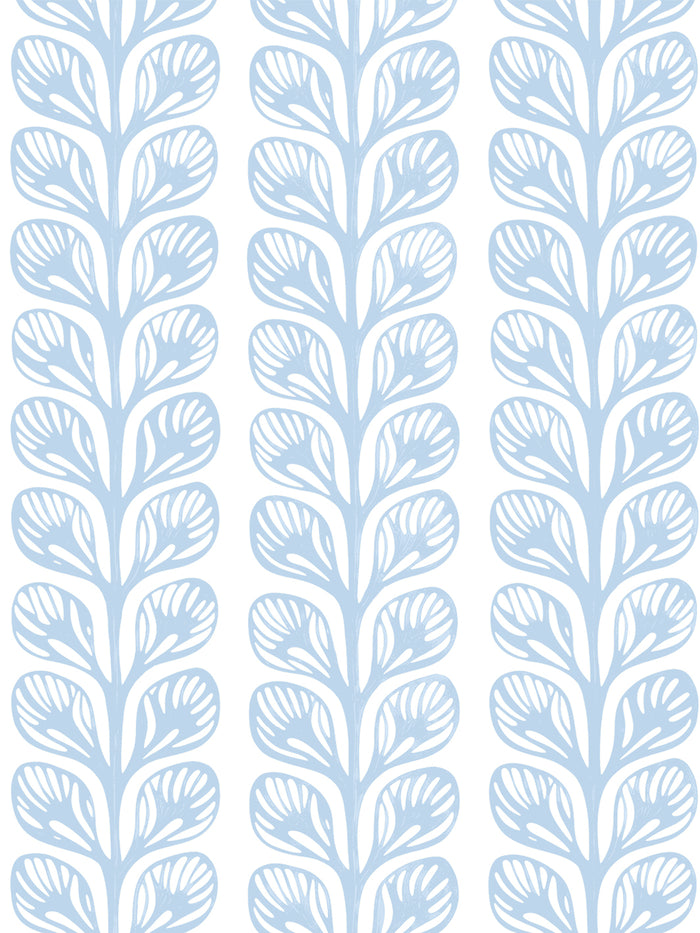 'Evergreen Stripe' Wallpaper by Wallshoppe - Sky
