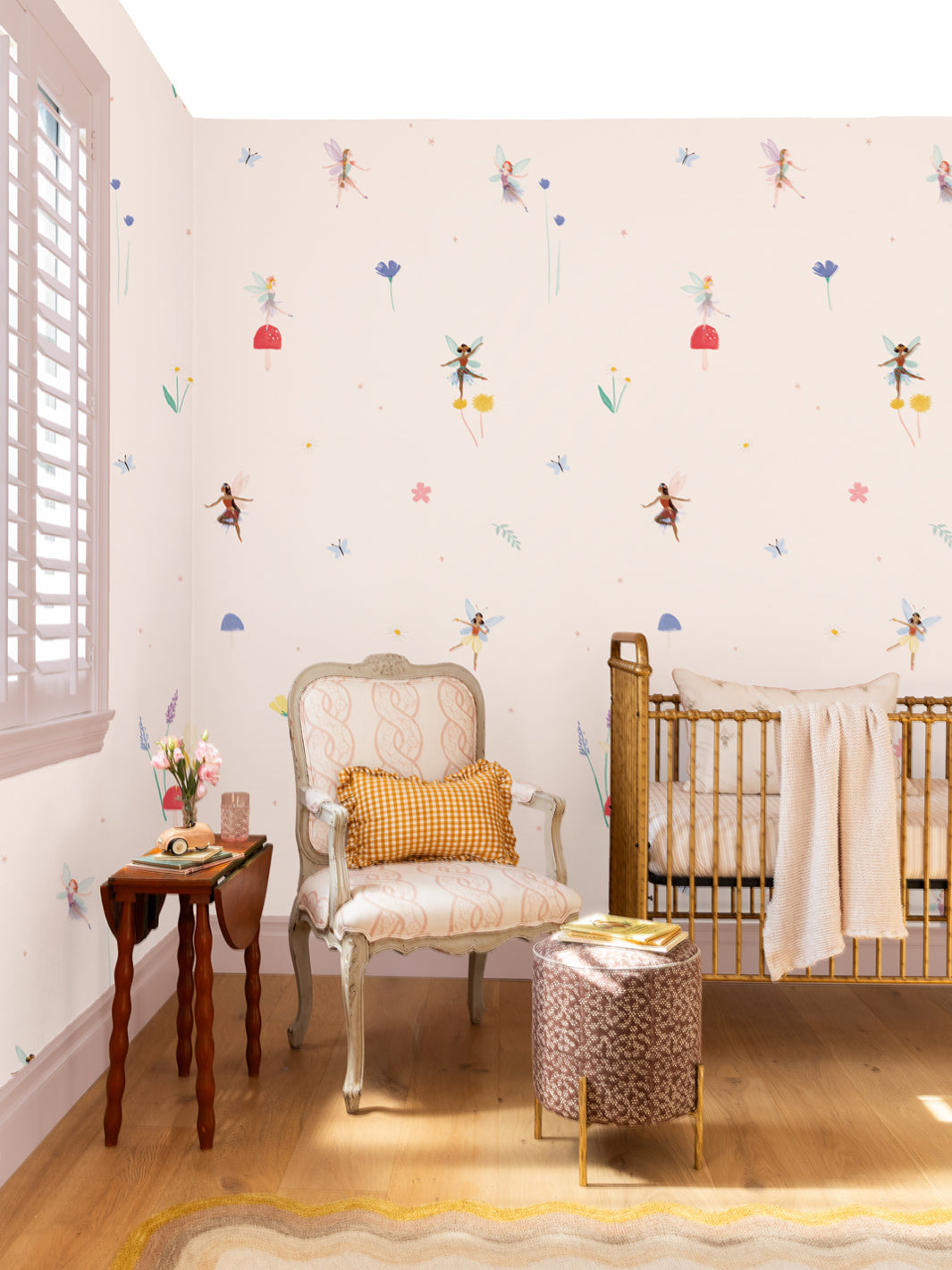 'Fairy Garden' Wallpaper by Meri Meri - Off White