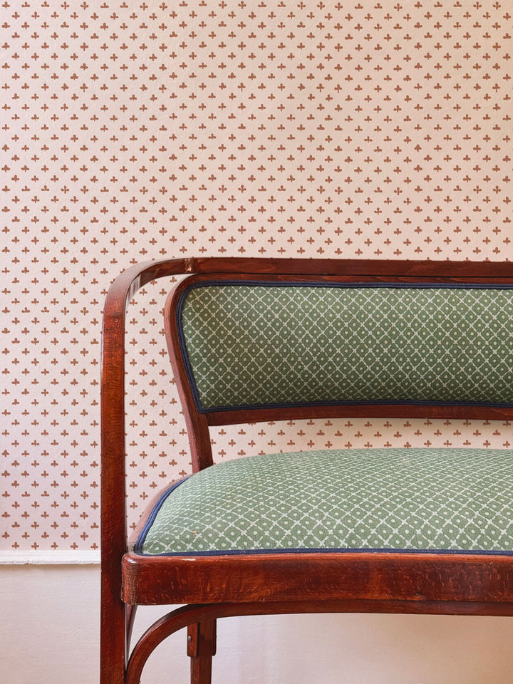 'Fleur de Lis' Wallpaper by Clare V. - Clay Petal